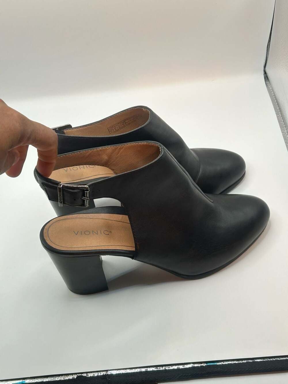 Vionic Sling Back Shoes-Black Perk Lacy Womens - Picture 3 of 8